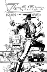 MASSIVE Comic Books > Incentives ZORRO MAN OF THE DEAD #2 (OF 4) CVR E 1:25 INCV MURPHY BW VAR 72355236078000251 DEC230920