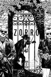 MASSIVE Comic Books > Incentives ZORRO MAN OF THE DEAD #3 (OF 4) CVR D 1:10 INCV SOOK B&W 72355236078000341 JAN241095