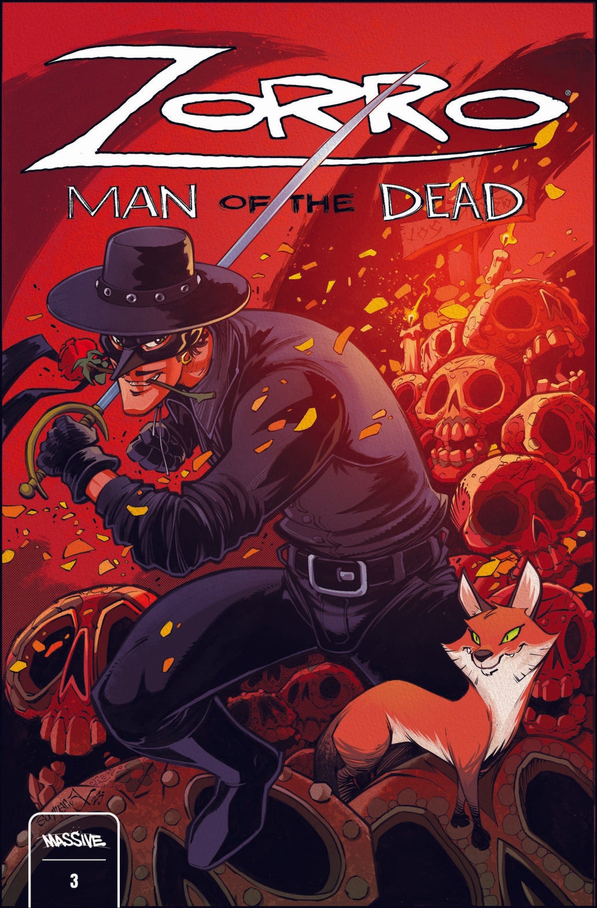 MASSIVE Comic Books ZORRO MAN OF THE DEAD #3 (OF 4) CVR C SOMMARIVA (MR) 72355236078000331 JAN241094