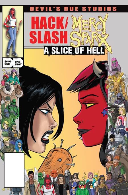 Massive Publishing Comic Books DEVILS DUE PRESENTS HACK SLASH MERCY SPARX #1 (ONE-SHOT) CVR B TIM SEELEY JOSH BLAYLOCK HOMAGE VAR (MR) (Release Date: 08/05/2026) 68267062724600121 0626MP0938