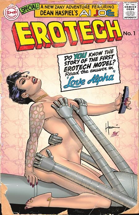 Massive Publishing Comic Books > Incentives EROTECH #1 (OF 5) CVR B INC 1:5 HOWARD CHAYKIN VAR (MR) 05149732121500121 0925MP0834