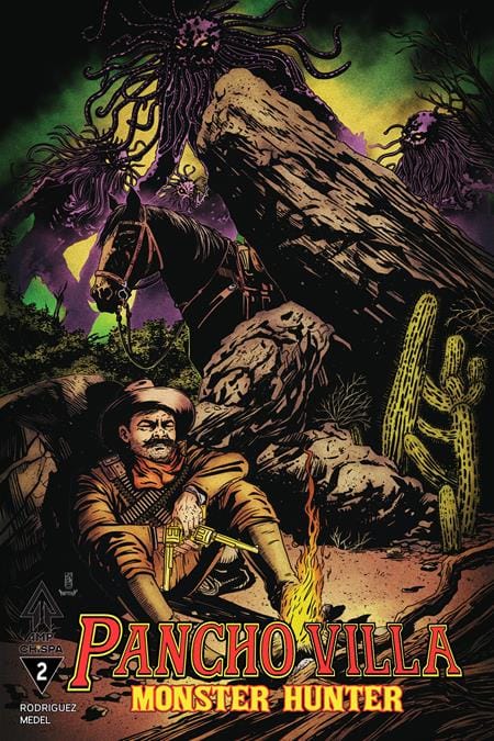 Massive Publishing Comic Books PANCHO VILLA MONSTER HUNTER #2 (OF 3) CVR B CHEMA VAR (Release Date: 10/14/2026) 78430055766100221 0826MP1097