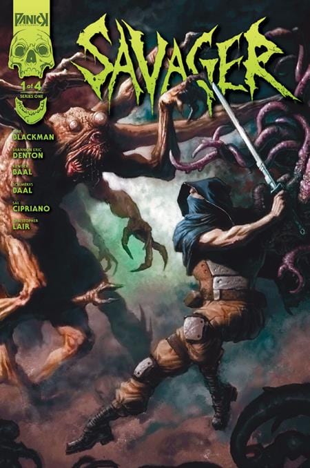 Massive Publishing Comic Books SAVAGER #1 (OF 4) CVR B CHRISTOPHER LAIR HEAVY METAL HOMAGE VAR (MR) 78836284961000121 0825MP0930