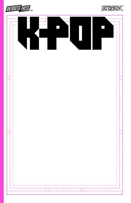 Massive Publishing Graphic Novel K-POP SKETCHBOOK (ONE SHOT) GLITTER PINK 61072111021900111 1125MP0796