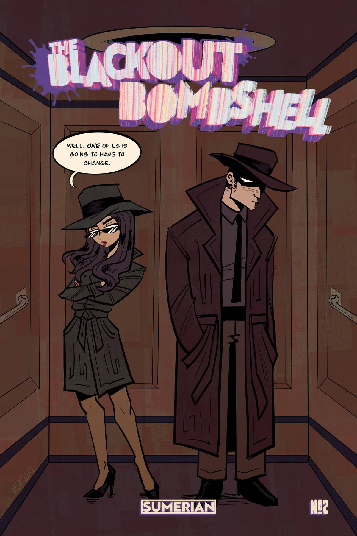 Massive - Sumerian Comics Comic Books THE BLACKOUT BOMBSHELL #2 (OF 3) CVR C MEATGIRI (MR) 72355236067400231 AUG231175