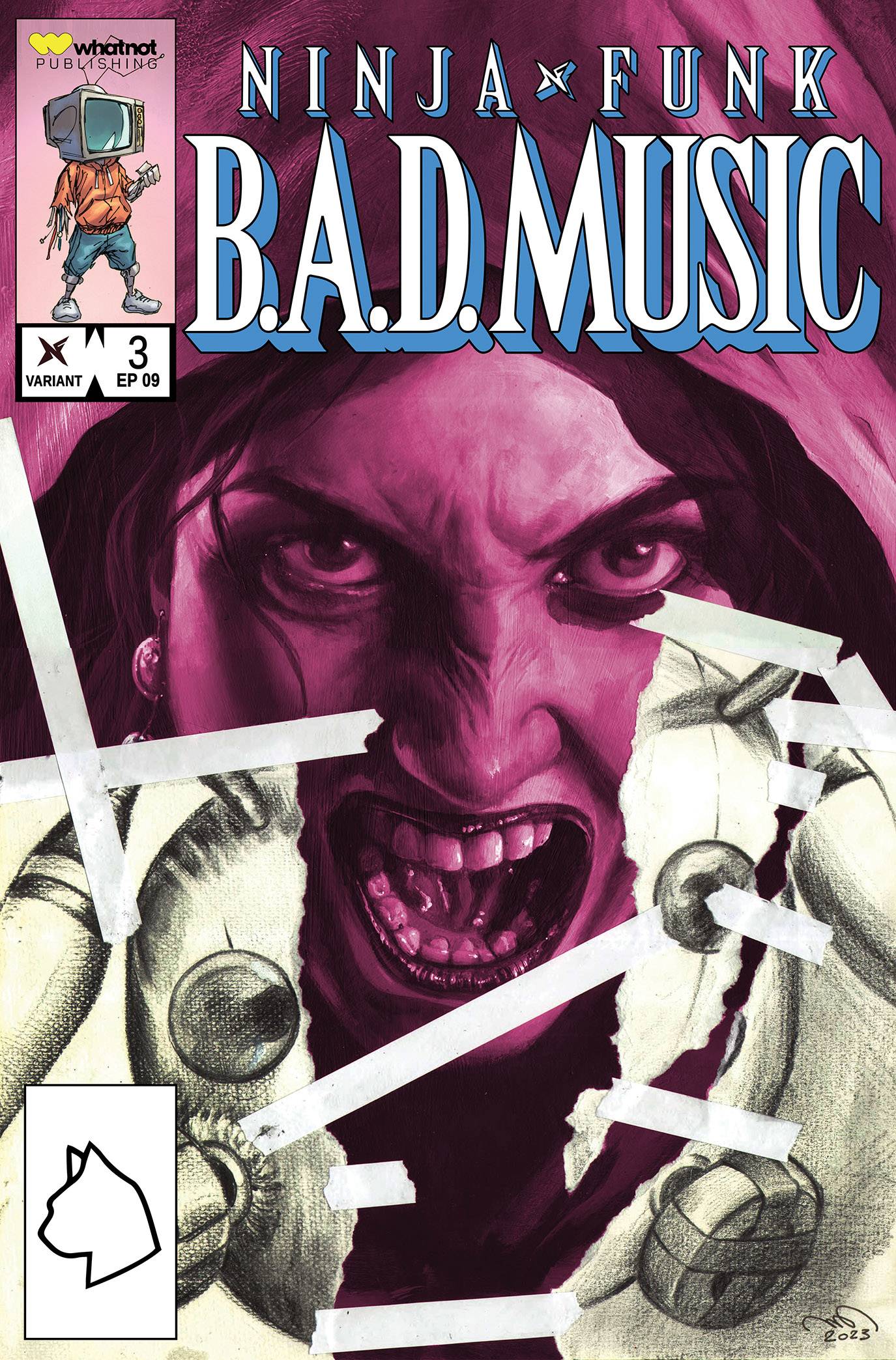 NINJA FUNK BAD MUSIC #3 (OF 4) CVR B 1:25 INCV QUTAB (MR)