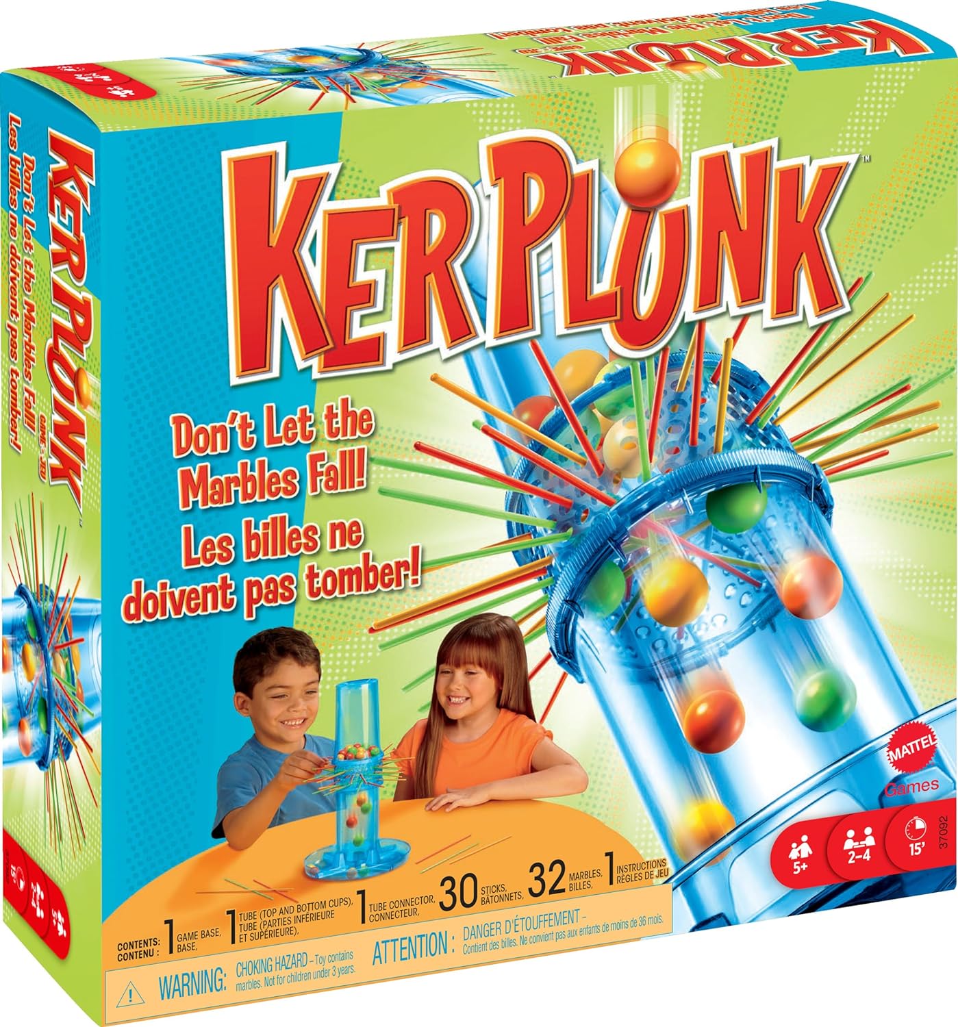 Mattel Board Games > Large Box Games Kerplunk 82064892 MTT37092