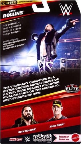 Mattel Toys > Action Figures > WWE Elite Collection Mattel: WWE Elite Collection - Seth Rollins (Top Picks) 194735335282 MTLBJHV16