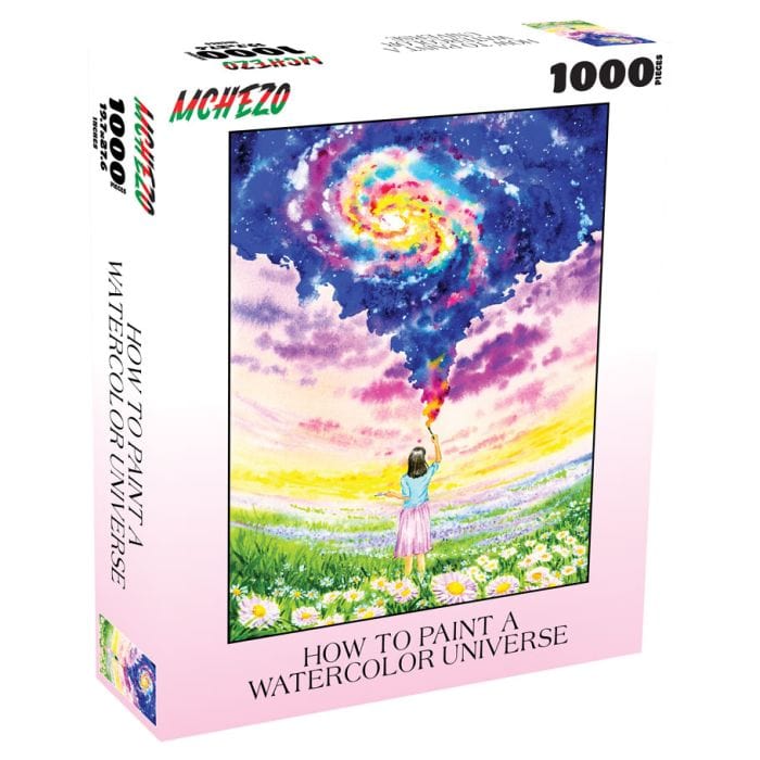 Mchezo: 1000pc Puzzle - How to Paint A Watercolor Universe