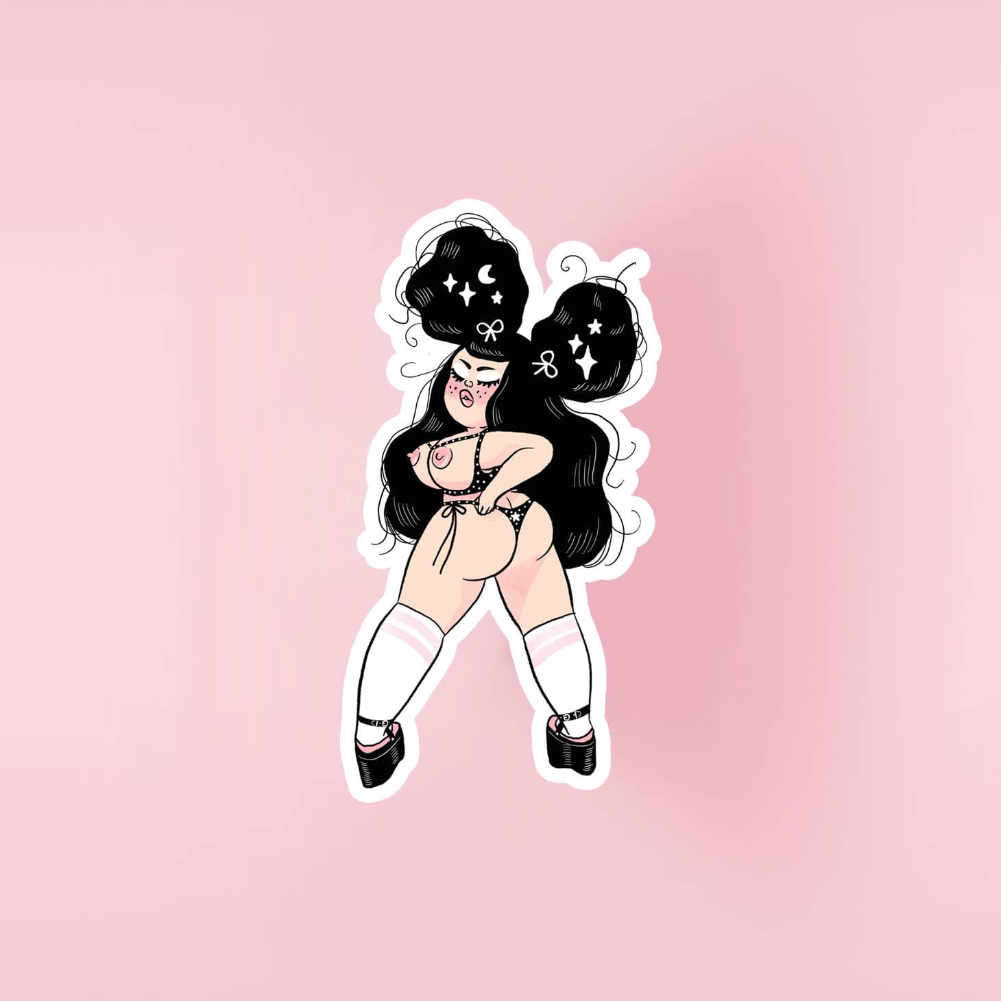 Mel Stringer Decor > Stickers Cindy - Glow in the Dark Vinyl Sticker 13882364