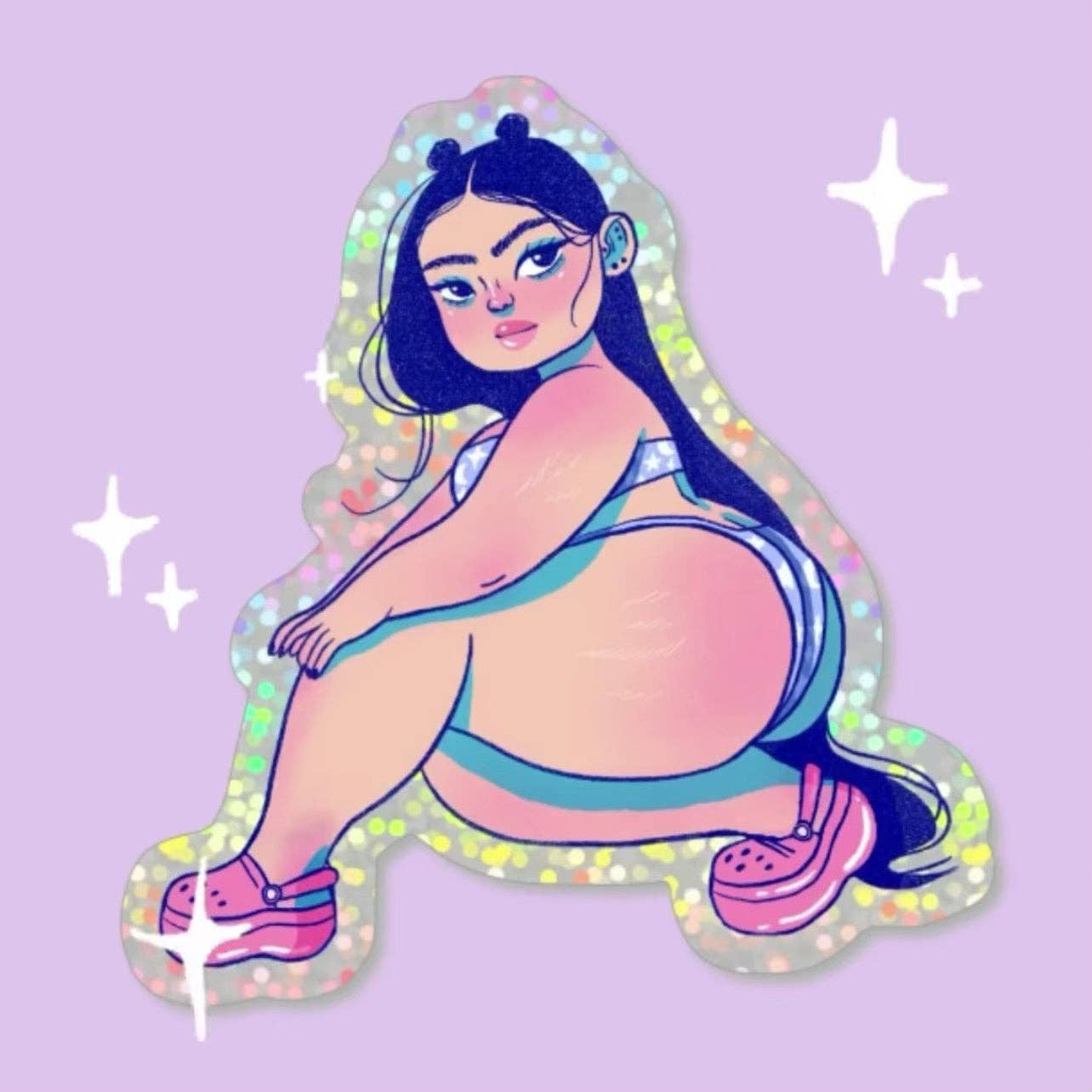 Mel Stringer Decor > Stickers Pink Platforms - Mini Sticker 13718524