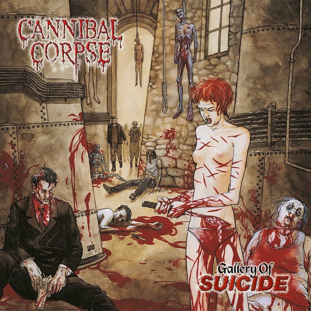 Metal Blade Import Music > Vinyl Records Cannibal Corpse - Gallery Of Suicide - UK Exclusive White Vinyl [Import] (Colored Vinyl, White, United Kingdom - Import) 039842525112 MTDE4252511.1
