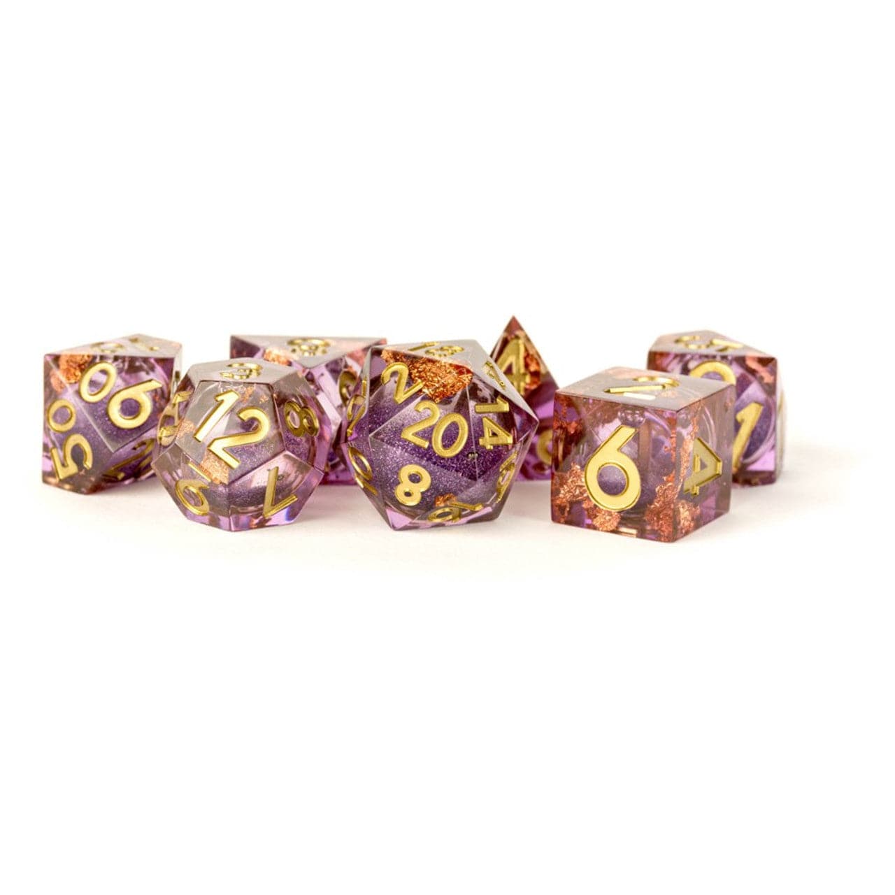 Metallic Dice Games Dice > Metallic Dice Games FanRoll: Liquid Core Dice Set 7ct - Aether Abstract 687700231417 MET 952