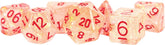 Metallic Dice Games Dice > Metallic Dice Games FanRoll: Resin Flash Poly Dice 7ct - Red 680599383861 MET 681