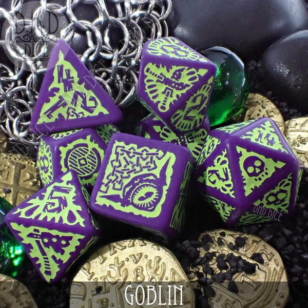 Metallic Dice Games Dice > Metallic Dice Games Pathfinder: Goblin Inclusion Dice Set 687700232773 MET 10901