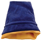 Metallic Dice Games Game Supplies > Dice Storage FanRoll: 4" x 6" Velvet Dice Bag - Blue with Gold Satin Lining 852678888547 MET 9002