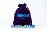 Metallic Dice Games Game Supplies > Dice Storage FanRoll: 6" X 8" Velvet Drawstring Dice Bag - Purple 19269116 8001