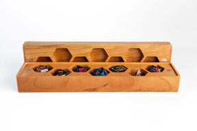 Metallic Dice Games Game Supplies > Dice Storage Wood Dice Vault - Cherry 680599383649 815