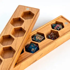 Metallic Dice Games Game Supplies > Dice Storage Wood Dice Vault - Cherry 680599383649 815