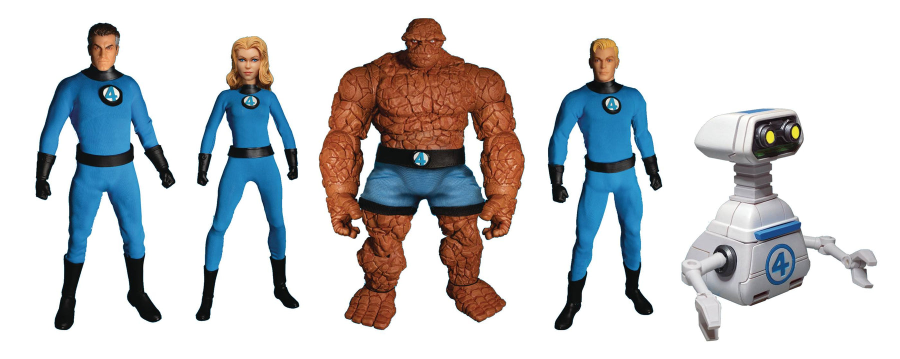 Mezco Toys Toys > Action Figures > Other Action Figures One-12 Collective: Marvel - Fantastic Four Deluxe Steel Box 696198776003 MAY218185