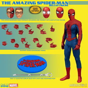 Mezco Toyz Toys > Action Figures > Animation One-12 Collective Marvel Amazing Spider-Man Deluxe Action Figure 696198762952 MAR229421
