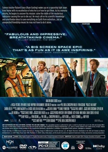 MGM Movies > DVD DVD: Project Hail Mary 843501650813 AMZM165081DVD