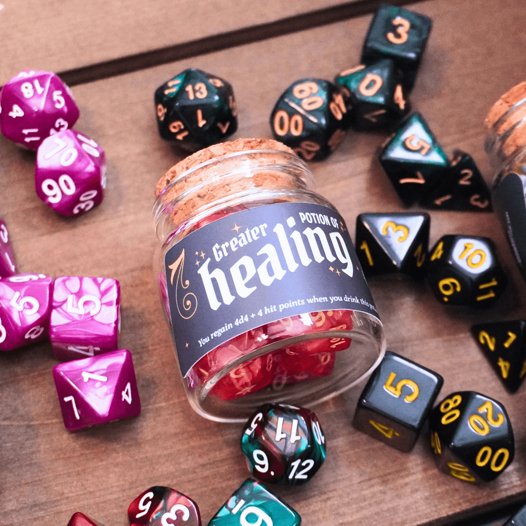 Minva Tabletop Design Co Dice > Other Dice Mystery Potion Dice Bottle Set: Holographic 07627772