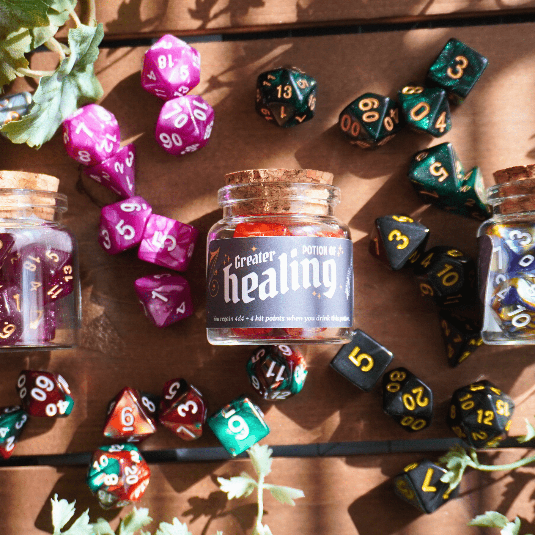 Minva Tabletop Design Co Dice > Other Dice Mystery Potion Dice Bottle Set: Holographic 07627772
