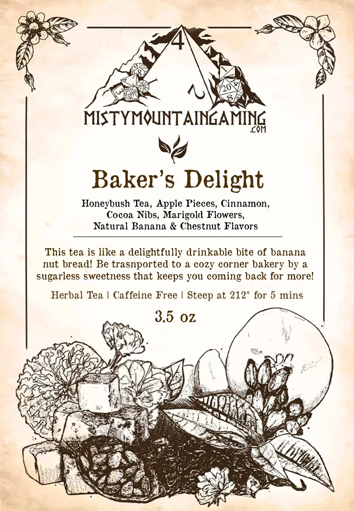 Misty Mountain Gaming Home > Drinkware Baker's Delight - Tea 741527968328 TEA-15