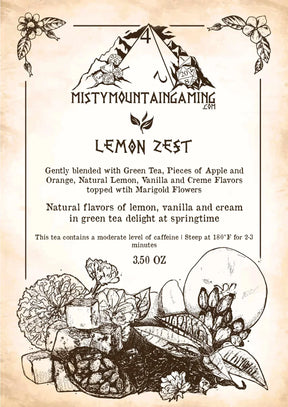 Misty Mountain Gaming Home > Drinkware Lemon Zest - Tea 741527971922 TEA-07