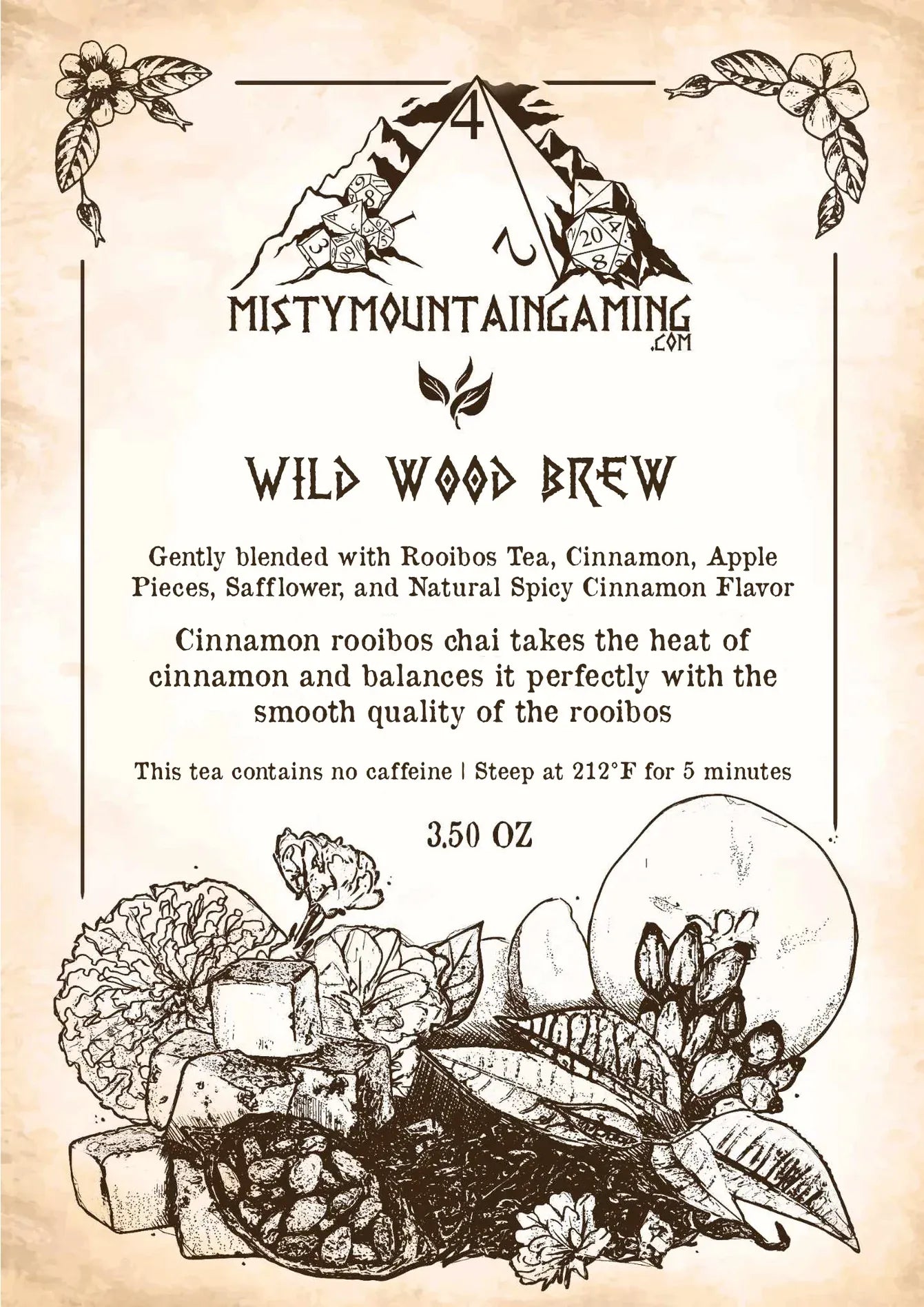 Misty Mountain Gaming Home > Drinkware Wild Wood Brew - Tea 741527971915 TEA-06