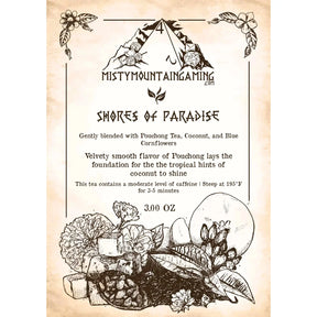 Misty Mountain Gaming Novelties Shores of Paradise Tea 741527971878 TEA-02