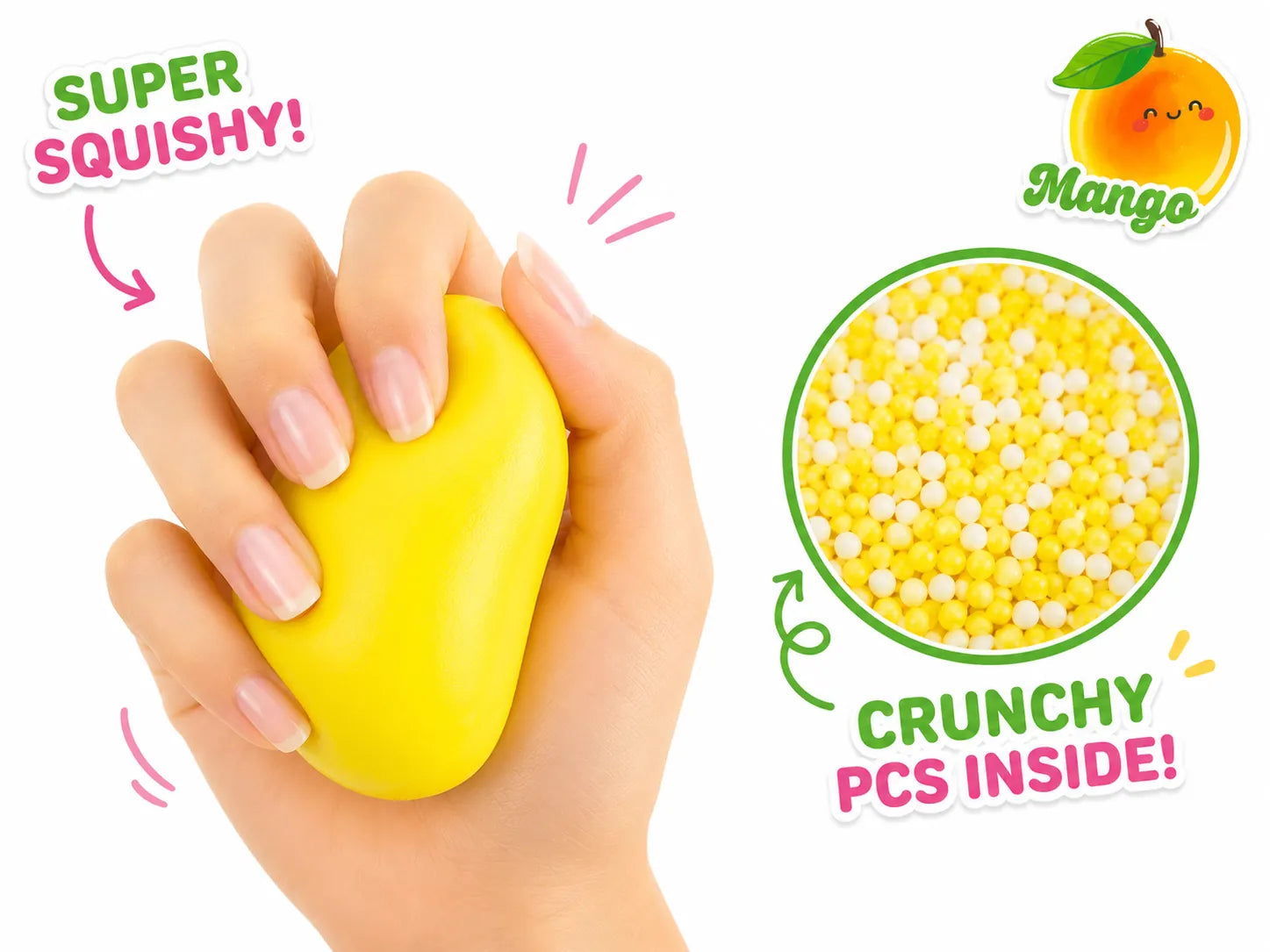 Modek Sports Toys > Fidget Toys Mango Crunchy Squishy 6972381691037 MSS22