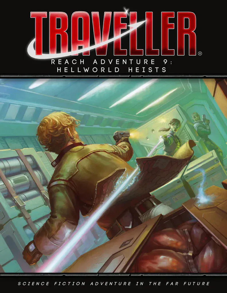 Mongoose Publishing Books > RPG Traveller: Reach Adventures 09 - Hellworld Heists 9781916675438 MGP40140