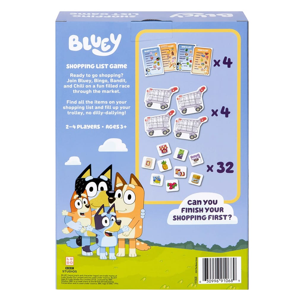Moose Toys Card Games Bluey Shopping List Game 630996910689 MT91068