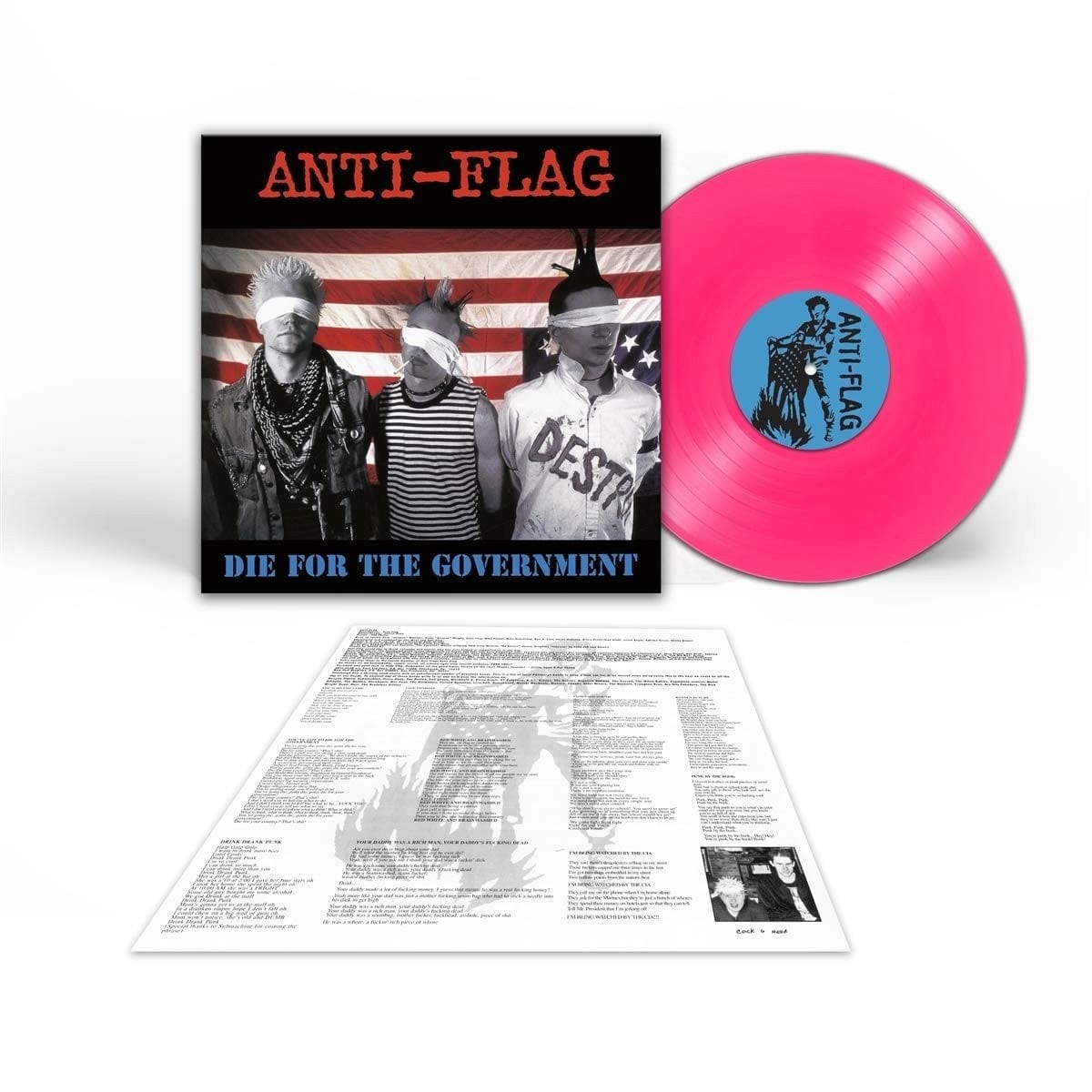 Third Eye Comics Music > Vinyl Records Anti-Flag - Die for the Government - Pink Vinyl 889466052316 NRAE523.1