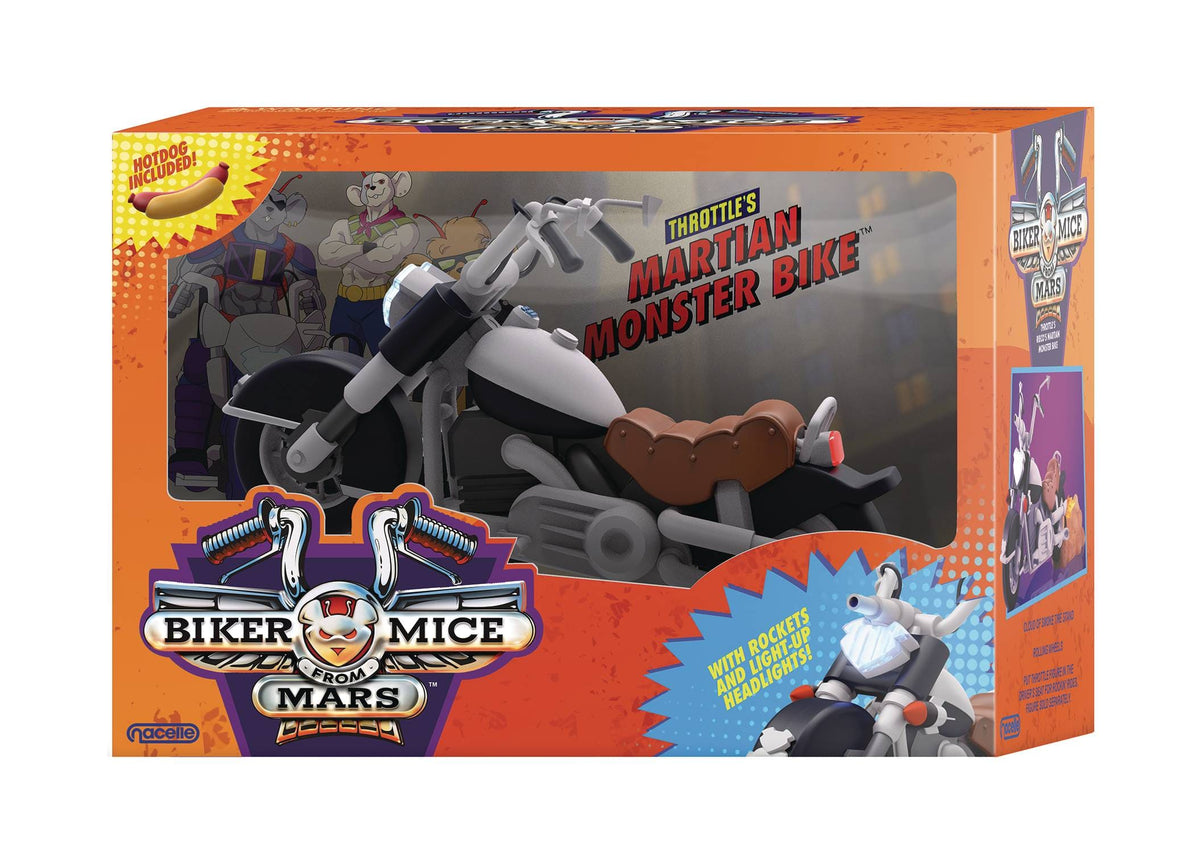 NACELLE PRODUCTS Toys > Action Figures > Animation NACELLE PRODUCTS: BIKER MICE FROM MARS - THROTTLE MARTIAN MONSTER BIKE VEHICLE 850048317178 STL298183