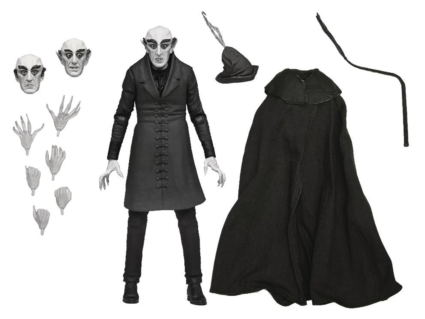 Neca Toys > Action Figures > Neca NECA: Nosferatu - Ultimate Count Orlok 7" (Black & White) 634482061022 JAN257068