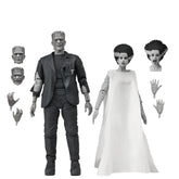 Neca Toys > Action Figures > Neca NECA: Universal Monsters - The Bride of Frankenstein 90th Anniversary - The Monster and His Mate 7" (Black & White) 634482047477 NE47477