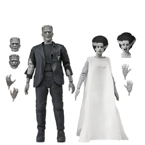 Neca Toys > Action Figures > Neca NECA: Universal Monsters - The Bride of Frankenstein 90th Anniversary - The Monster and His Mate 7" (Black & White) 634482047477 NE47477