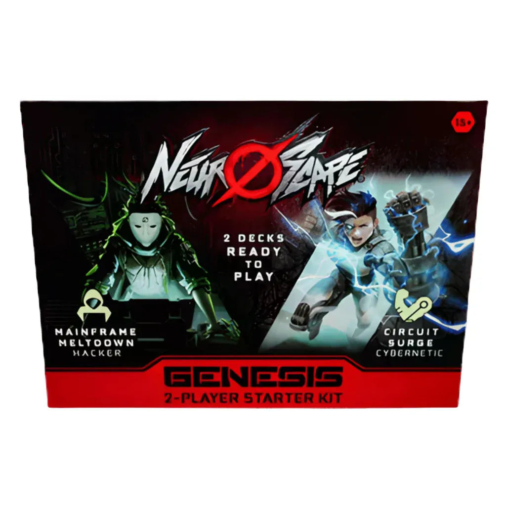 Neuroscape Trading Card Games Neuroscape TCG: Genesis 2-Player Starter Kit (Hacker/Cybernetic) - Unlimited Edition 860014186189 TEC189NEU