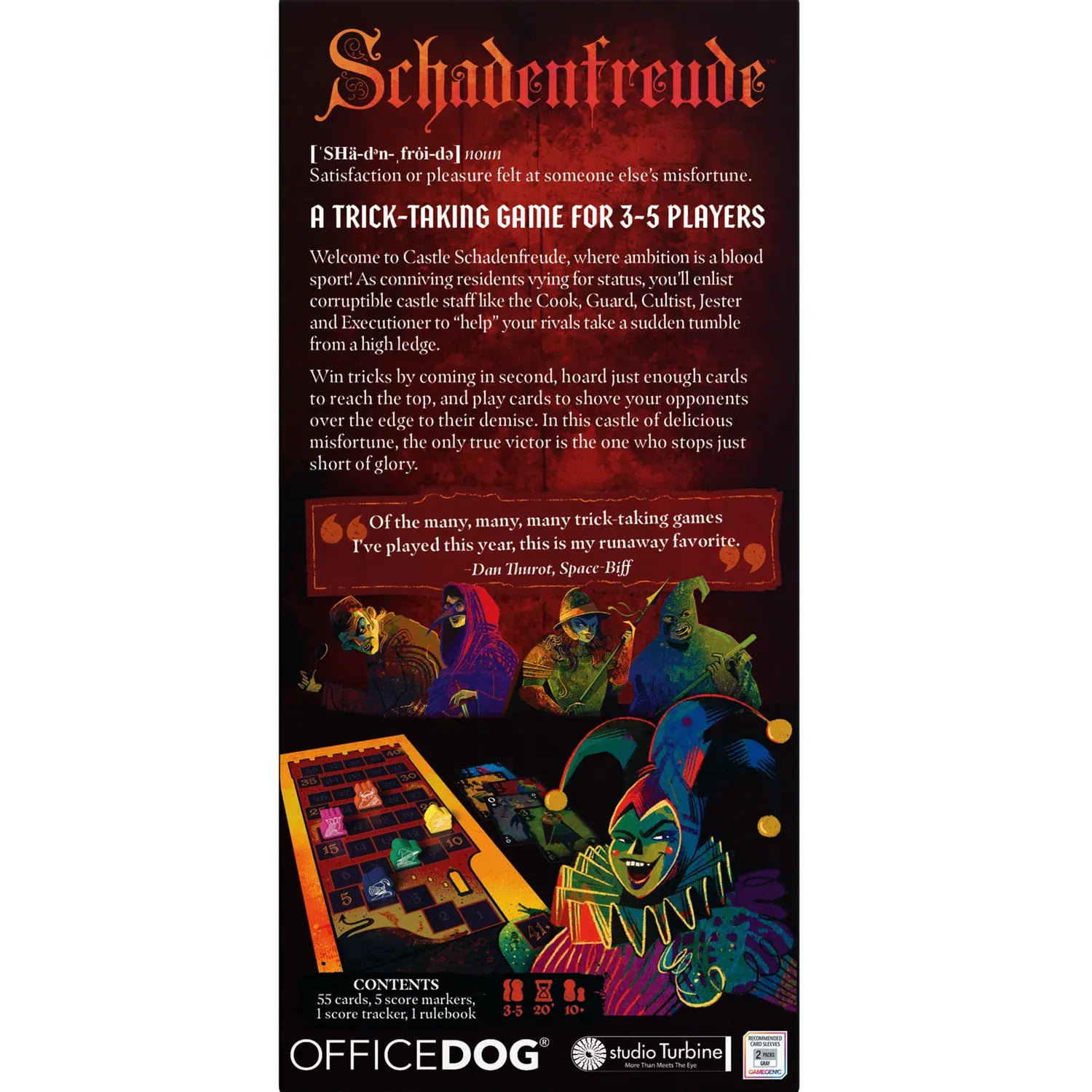Office Dog Board Games > Card Games Schadenfreude 841333141219 ODGTTS0101EN