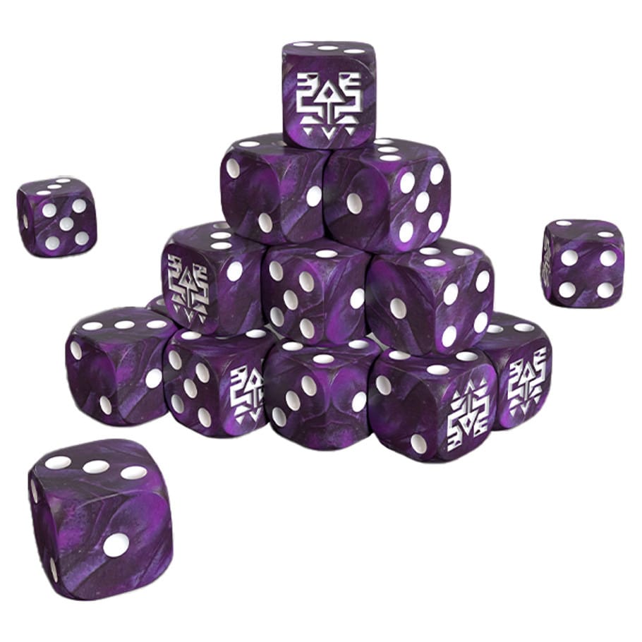One Page Rules Dice One Page Rules: Grimdark Future: Saurian Starhost: 16mm Dice Set 5600816980197 OPRGFA007