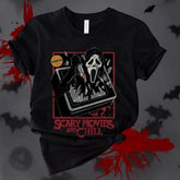 OneStopSapphireShop Apparel > T-shirts T-SHIRT: Scary Movies and Chill