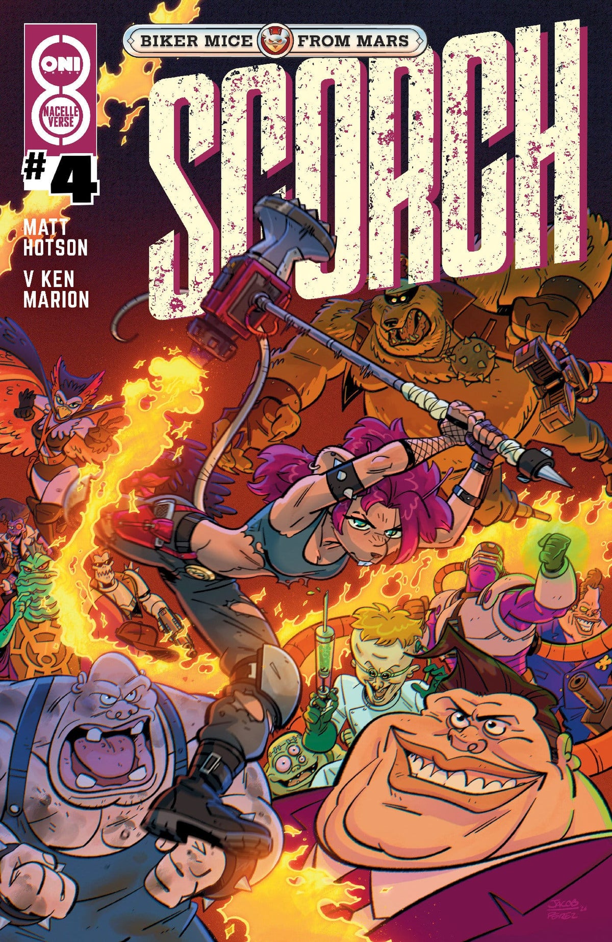 Oni Press Comic Books Biker Mice from Mars Scorch #4 Cover B Jacob Perez Var (Release Date: 11/25/2026) 64985600888600421 PRH-64985600888600421