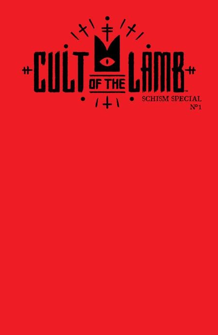Oni Press Comic Books CULT OF THE LAMB SCHISM SPECIAL #1 (ONE SHOT) CVR C RED BLANK SKETCH VAR 64985600881700131 0825ON0975