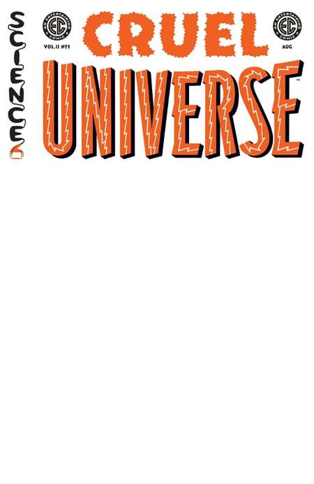 Oni Press Comic Books EC CRUEL UNIVERSE 2 #1 (OF 12) CVR D BLANK SKETCH VARIANT  VAR 64985600847300141 0625ON600
