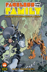 Oni Press Comic Books FACELESS AND THE FAMILY MAZE OF THE MECHANICAL ALIENS #2 CVR A MATT LESNIEWSKI (Release Date: 08/12/2026) 64985600902900211 PRH-64985600902900211