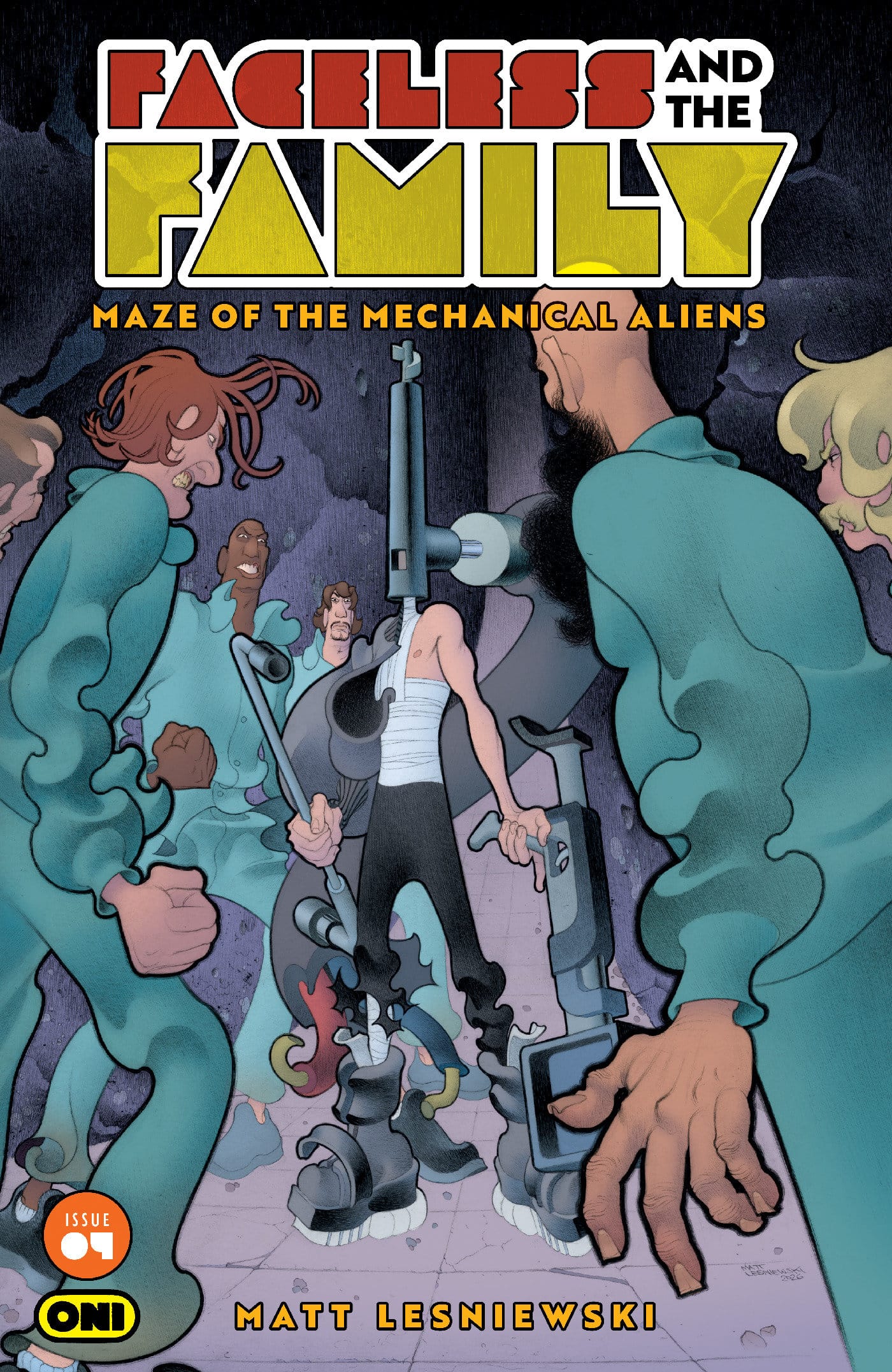 FACELESS AND THE FAMILY MAZE OF THE MECHANICAL ALIENS #4 CVR A MATT LESNIEWSKI (Release Date: 10/21/2026)