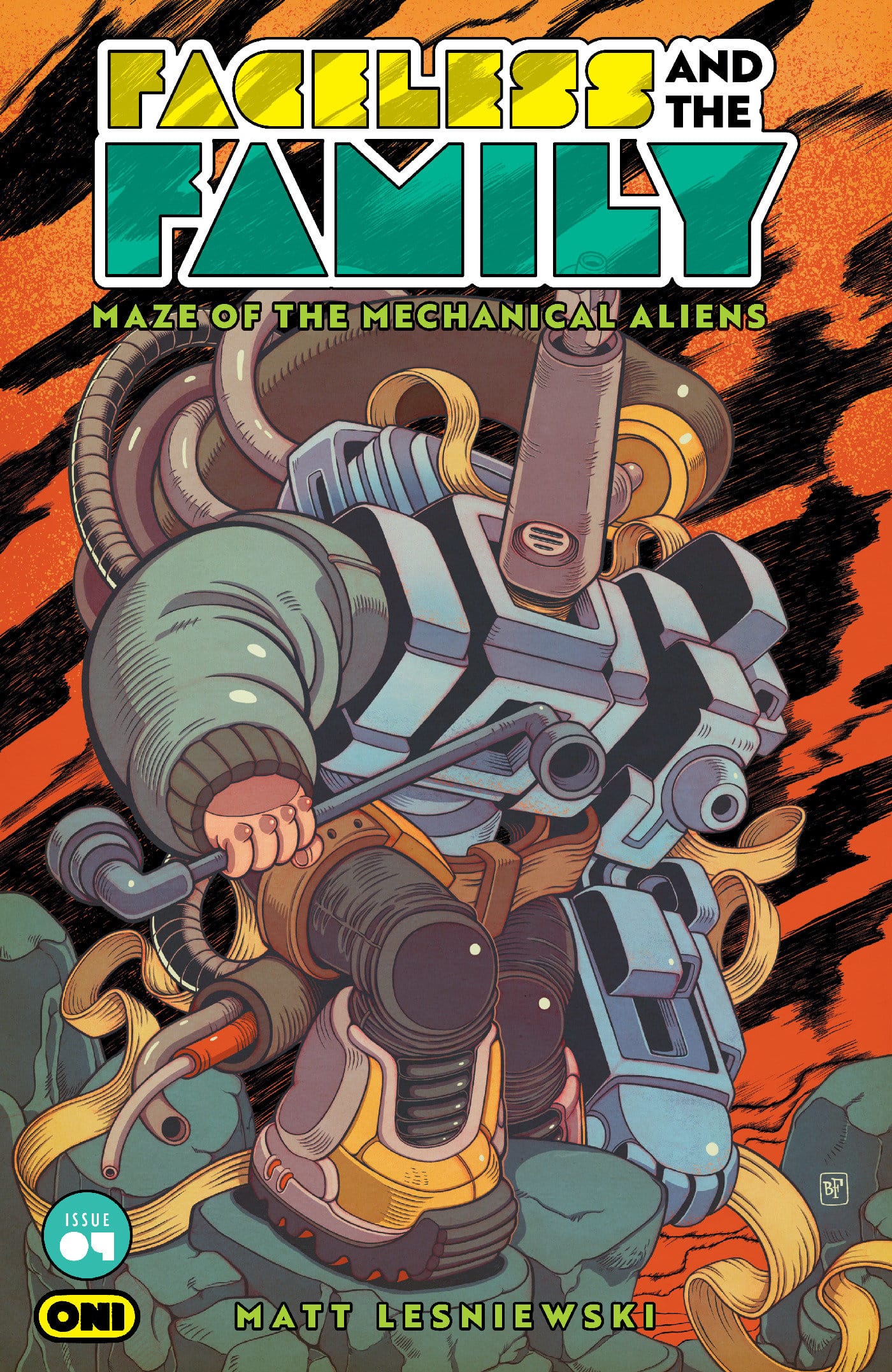 FACELESS AND THE FAMILY MAZE OF THE MECHANICAL ALIENS #4 CVR B BILLY FOWLER VAR (Release Date: 10/21/2026)